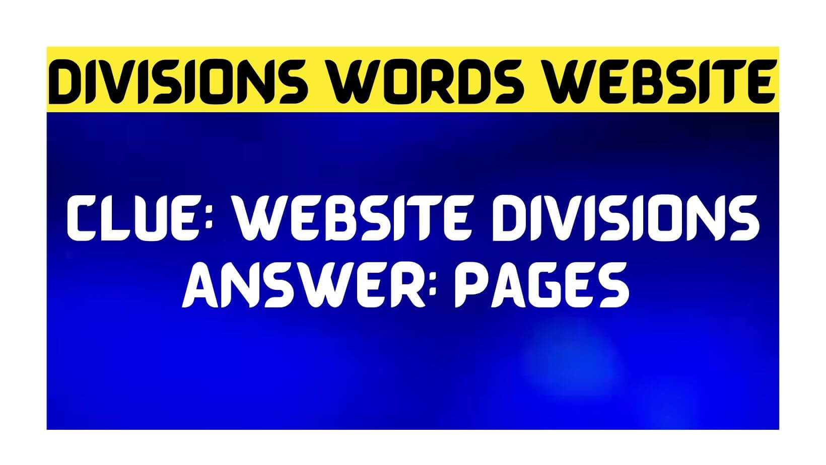 Divisions Words Website