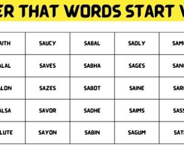 5 Letter That Words Start With Sa