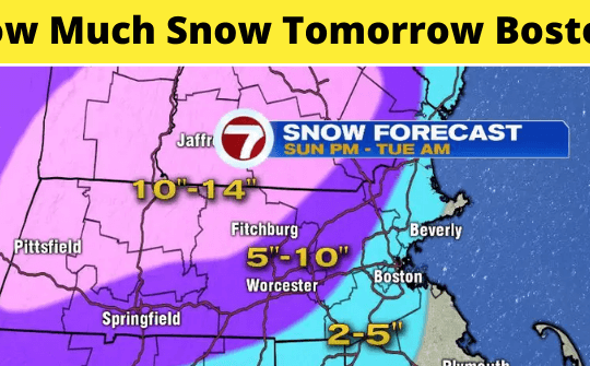 How Much Snow Tomorrow Boston