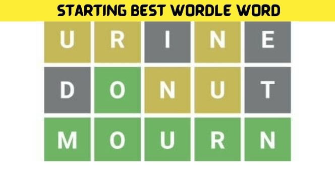 Starting Best Wordle Word