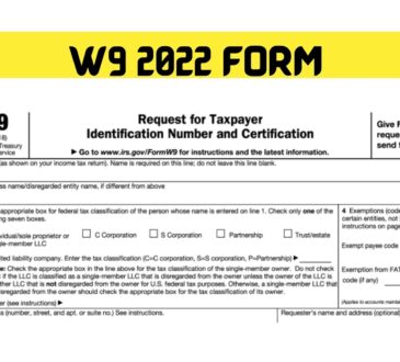 W9 2022 Form