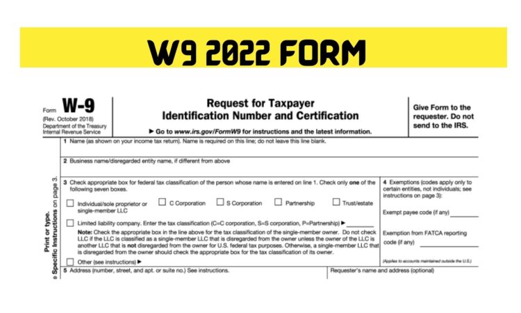 W9 2022 Form