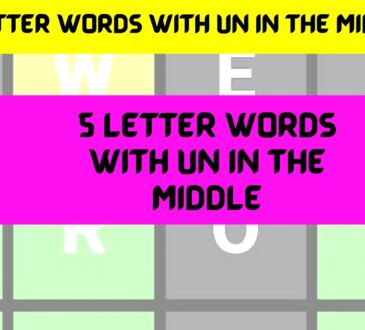 5 Letter Words With Un In The Middle