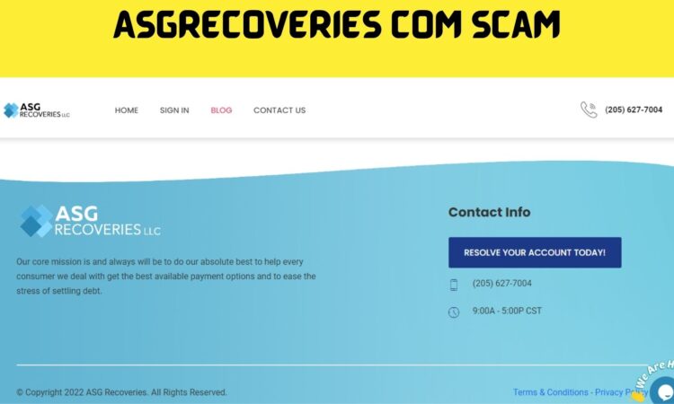 Asgrecoveries com Scam