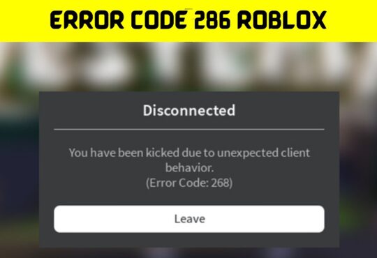 Error Code 286 Roblox