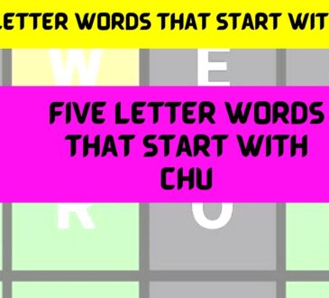 Five Letter Words That Start With Chu