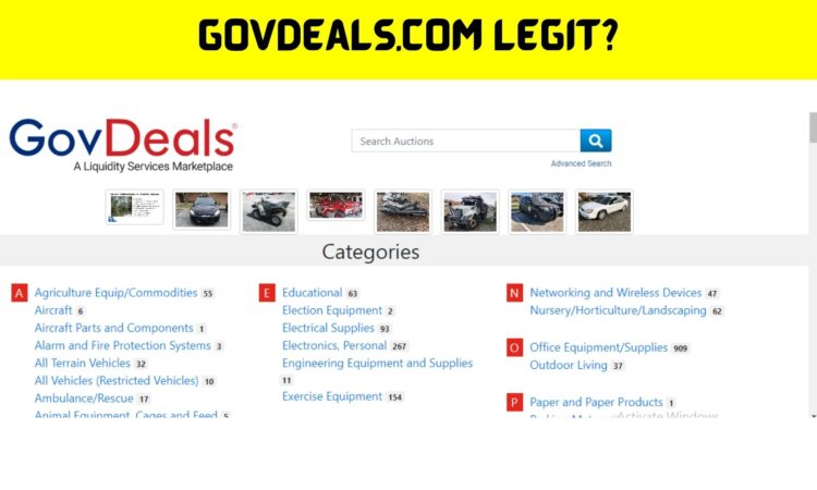 Govdeals.com Legit