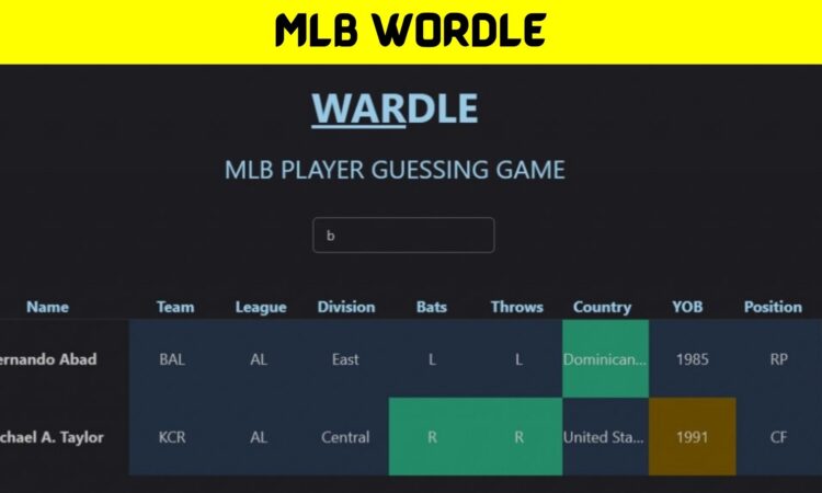 MLB Wordle