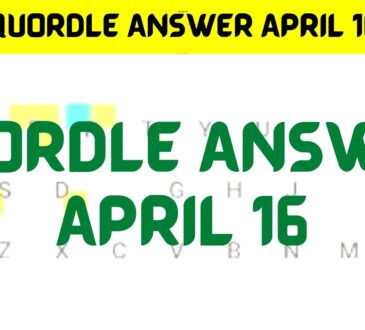 Quordle Answer April 16