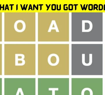 What I Want You Got Wordle