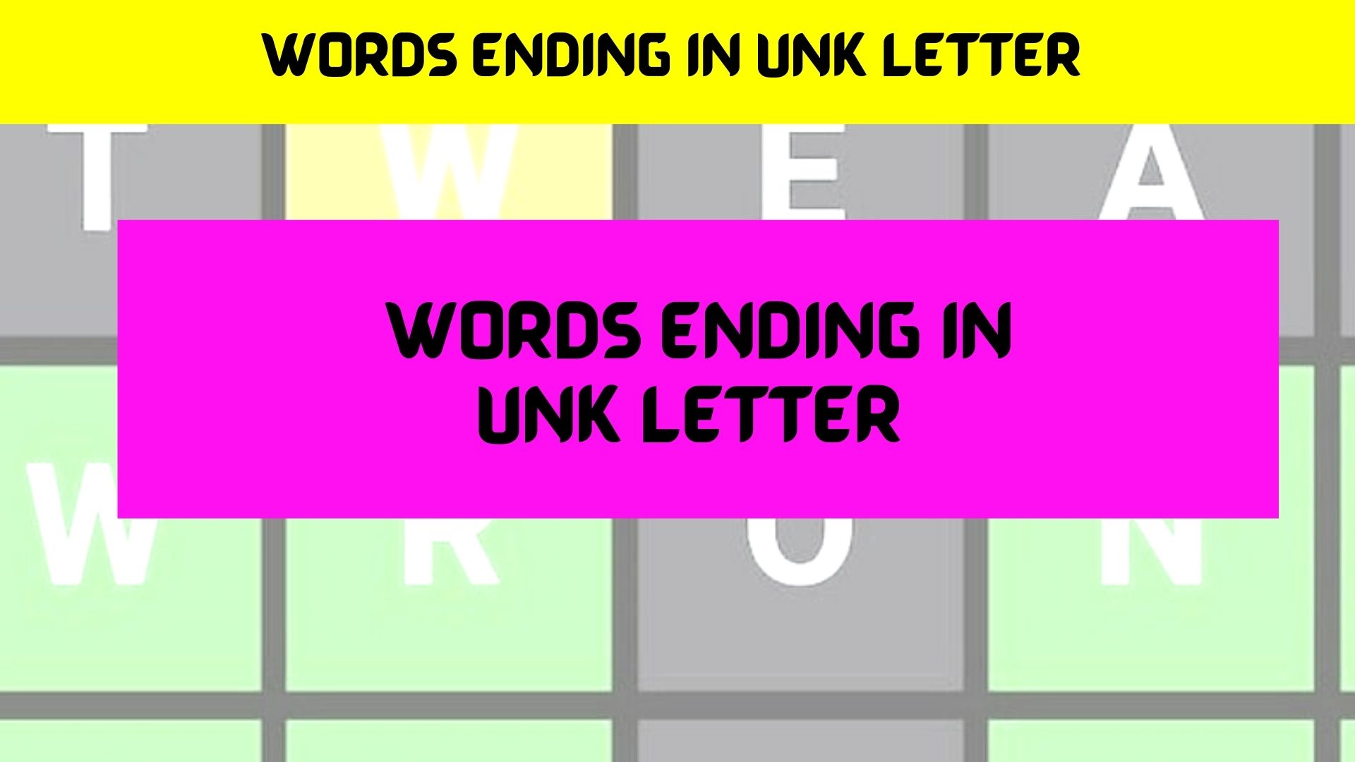 5 Letter Words That End With Nye