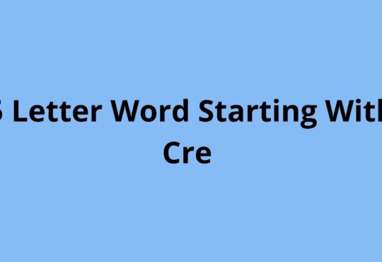 5 Letter Word Starting With Cre