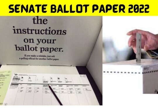 Senate Ballot Paper 2022