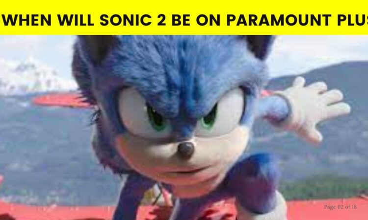 When Will Sonic 2 Be On Paramount Plus