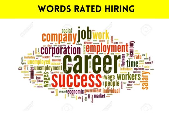 Words Rated Hiring