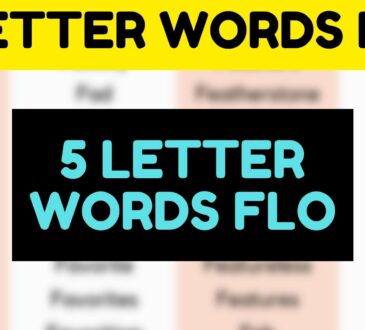 5 Letter Words Flo