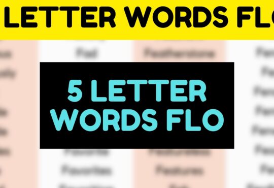 5 Letter Words Flo