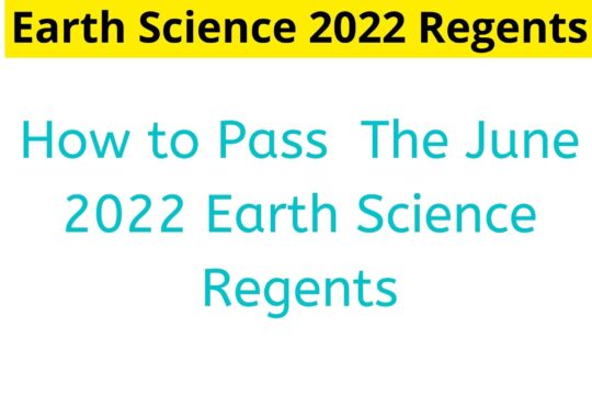 Earth Science 2022 Regents