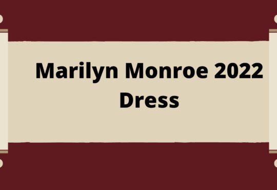 Marilyn Monroe 2022 Dress