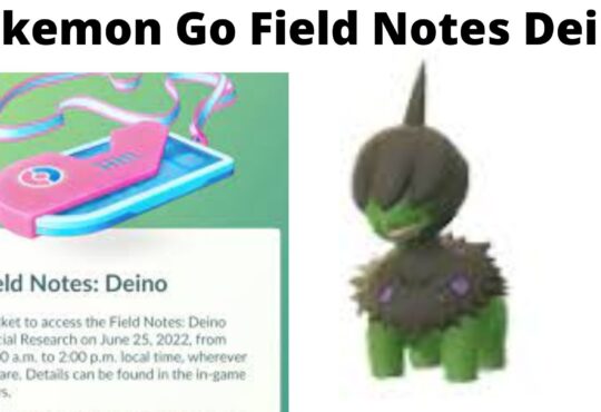 Pokemon Go Field Notes Deino