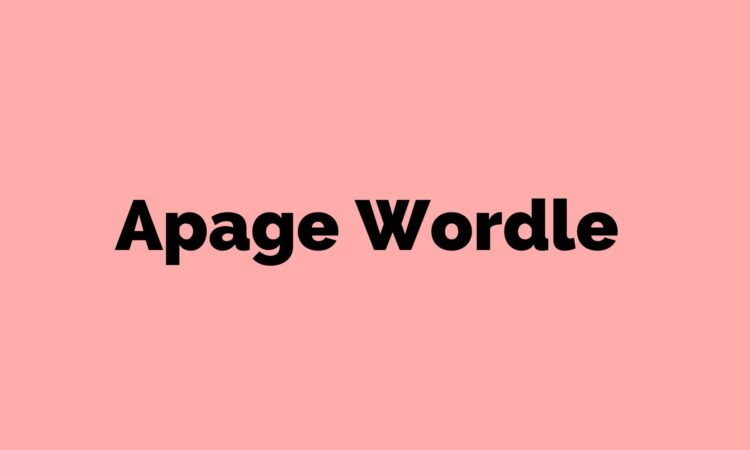 Apage Wordle