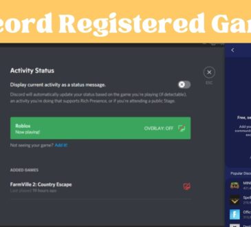 Discord Registered Games