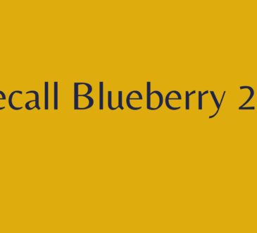 Recall Blueberry 2022