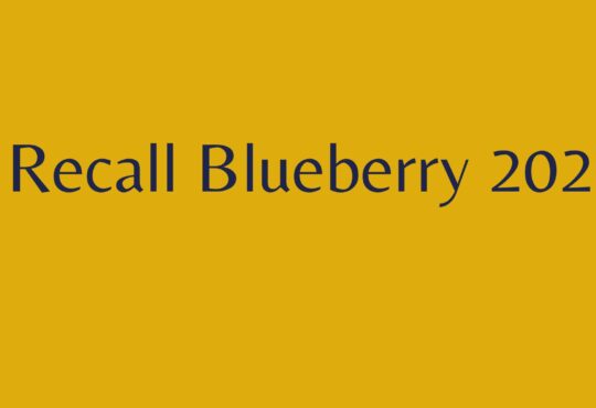 Recall Blueberry 2022