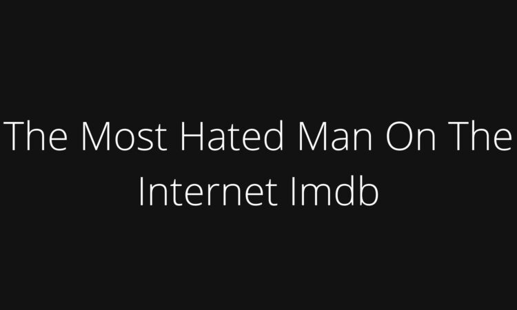 The Most Hated Man On The Internet Imdb