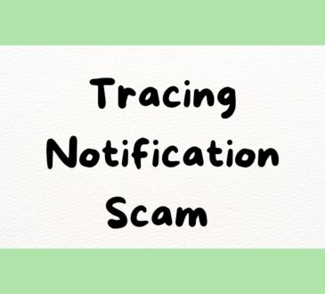 Tracing Notification Scam