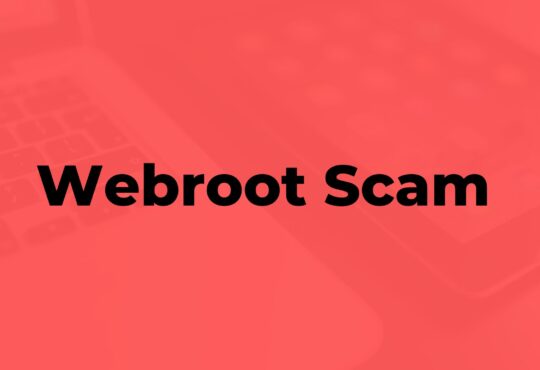 Webroot Scam