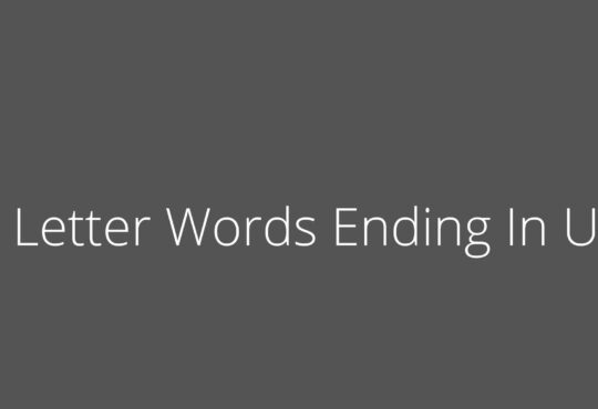 5 Letter Words Ending In Uit