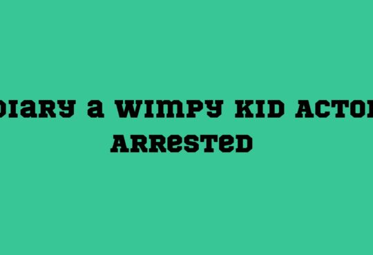 Diary a Wimpy Kid Actor Arrested