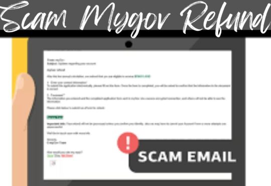 Scam Mygov Refund