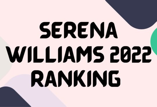 Serena Williams 2022 Ranking