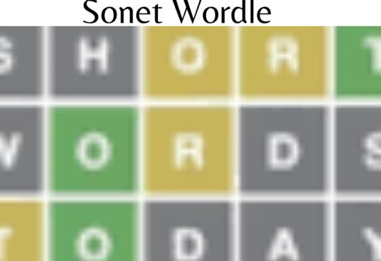 Sonet Wordle